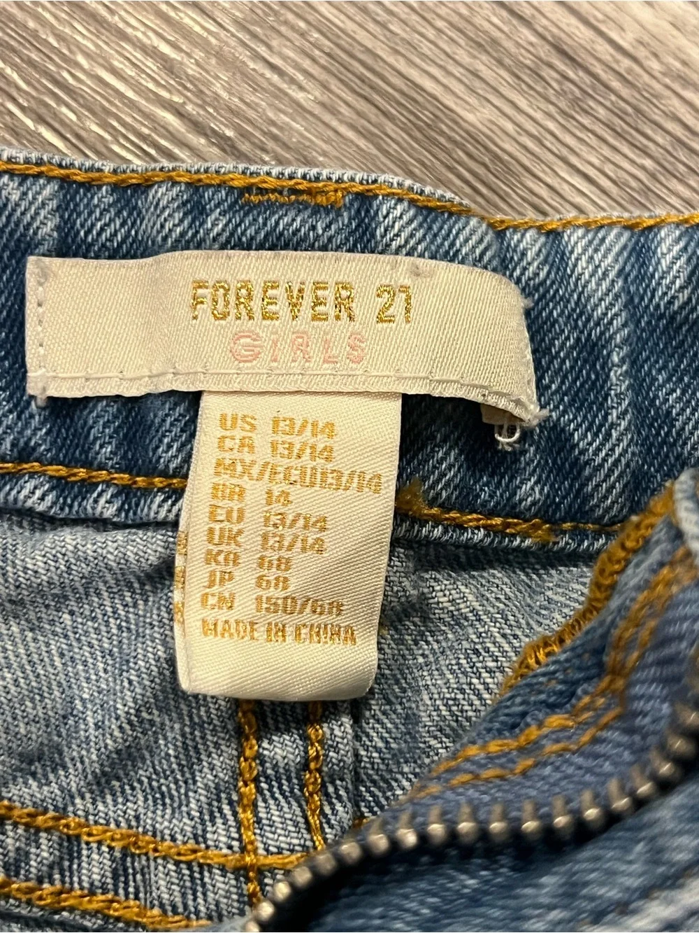 Forever 21 Distressed Denim Shorts - Light Blue